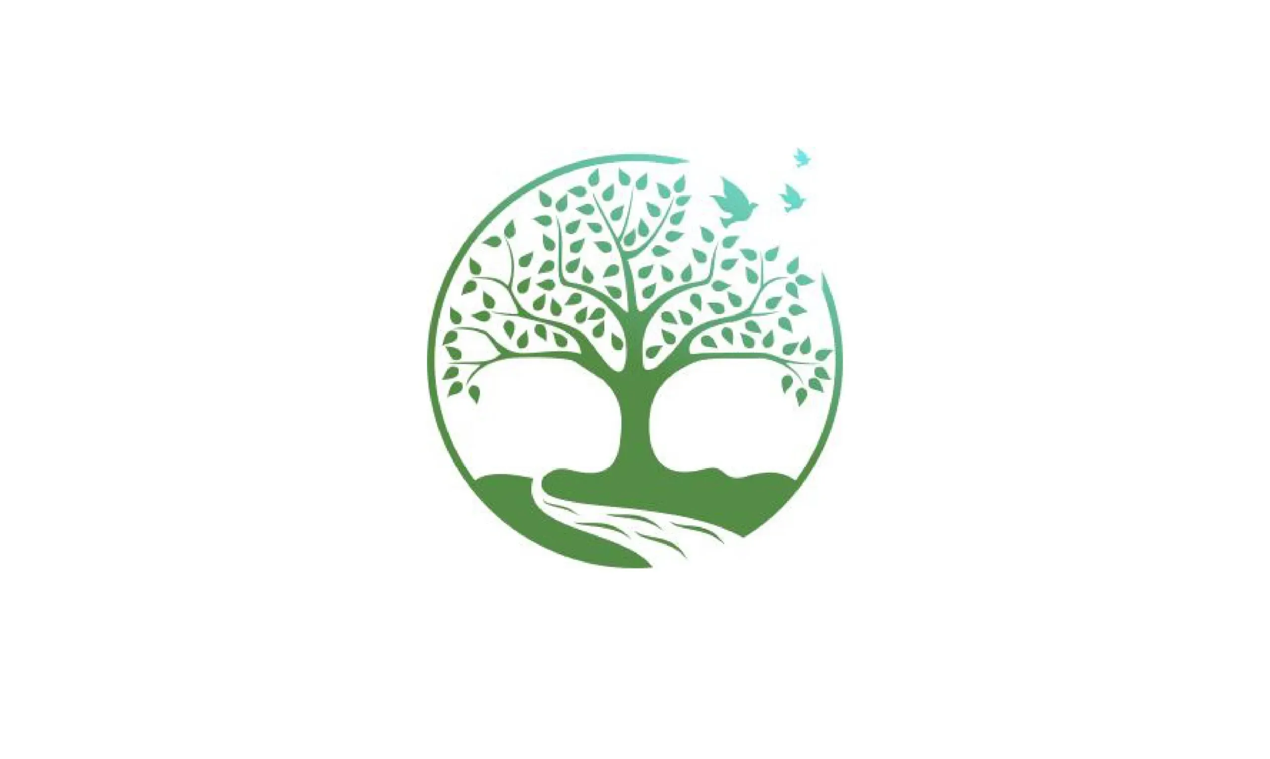 Logo de l'arbre de vie et oiseaux symbolisant l'hommage naturel et la liberté.